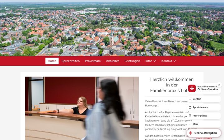Snimka zaslona za familienpraxis-lohne.de