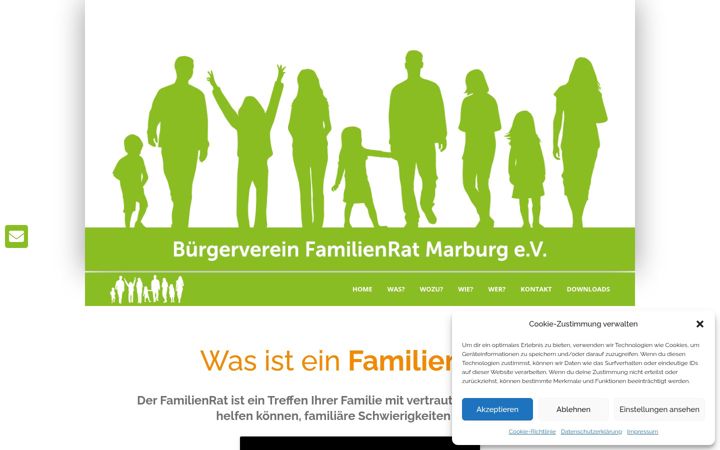 Ekrano kopija familienrat-marburg.de