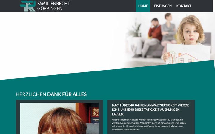 Snimka zaslona za familienrecht-goeppingen.de