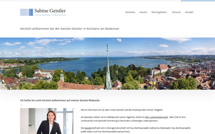 Snimka zaslona za familienrecht-konstanz.de
