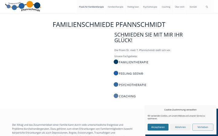 Snimka zaslona za familienschmiede-pfannschmidt.de