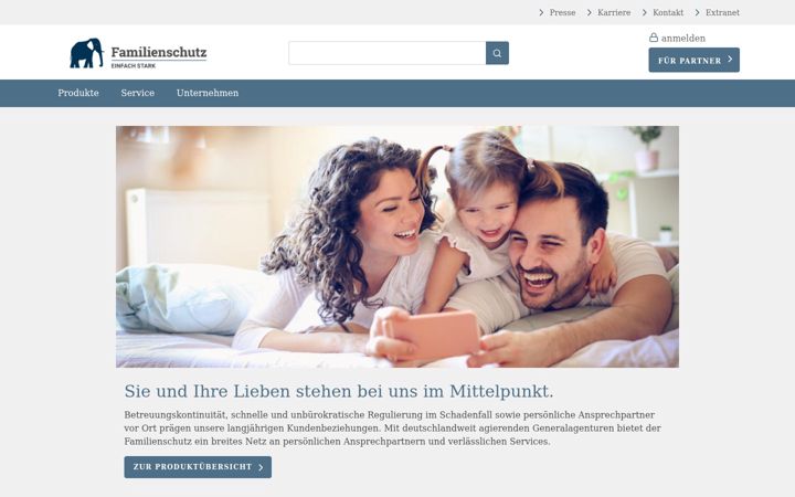 Snimka zaslona za familienschutz.de