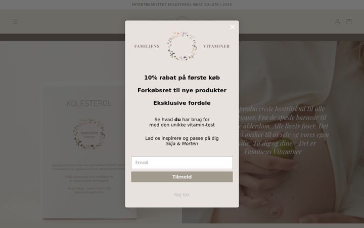 Screenshot of familiensvitaminer.dk