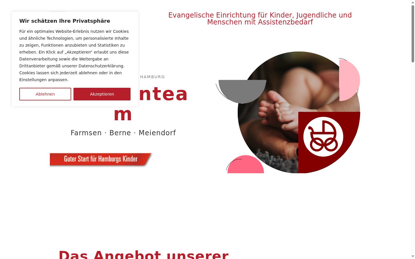 Screenshot van de toestemmingsbanner zoals getoond vóór enige interactie