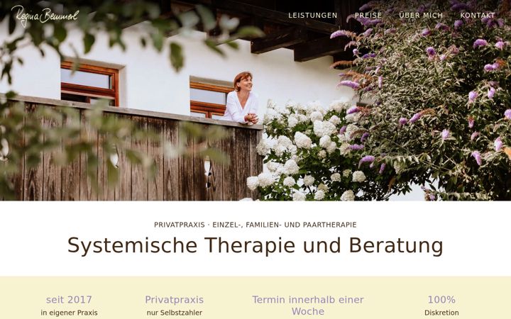 Snimka zaslona za familientherapie-bemmerl.de