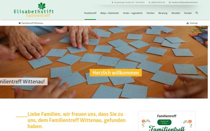 Ekrano kopija familientreff-wittenau.de