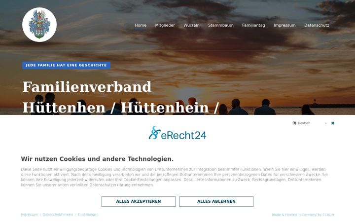 Captura de ecrã de familienverband-huettenhen.de