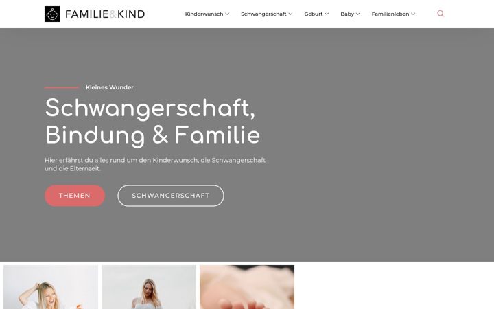 Snímek obrazovky familienworld.de