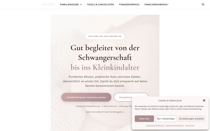 Screenshot of familienzauber.at