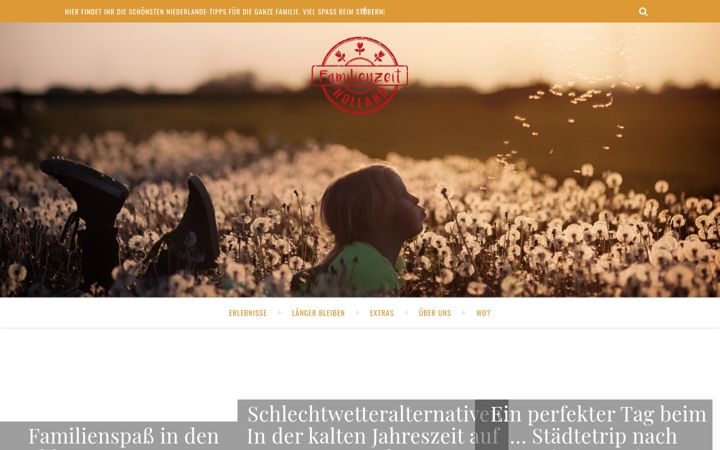 Skärmbild av familienzeit-holland.de