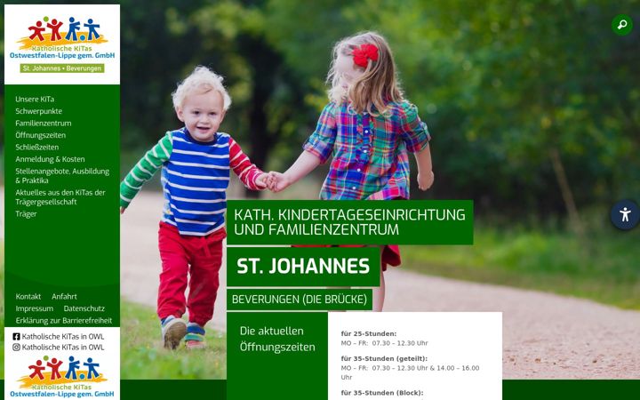 Skärmbild av familienzentrum-diebruecke.de