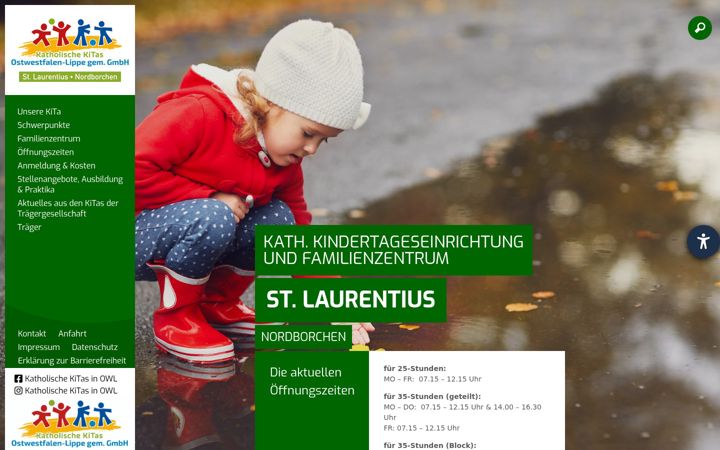 Skärmbild av familienzentrum-st-laurentius.de