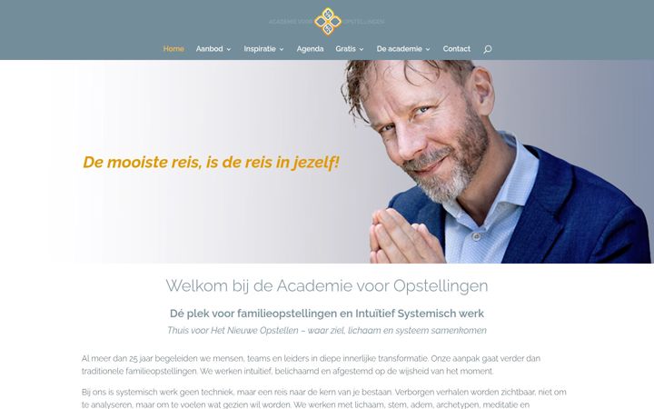 Screenshot of familieopstellingen.nl