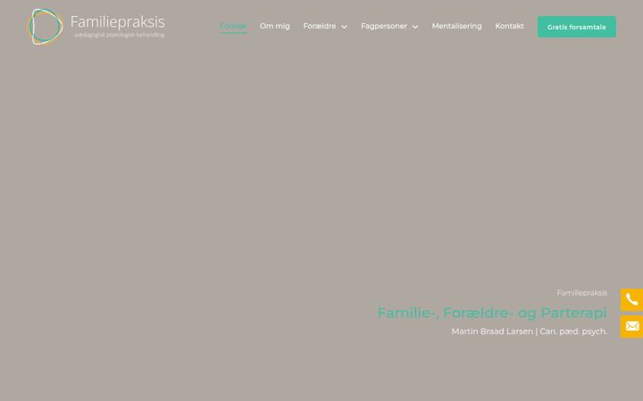 Screenshot of familiepraksis.dk