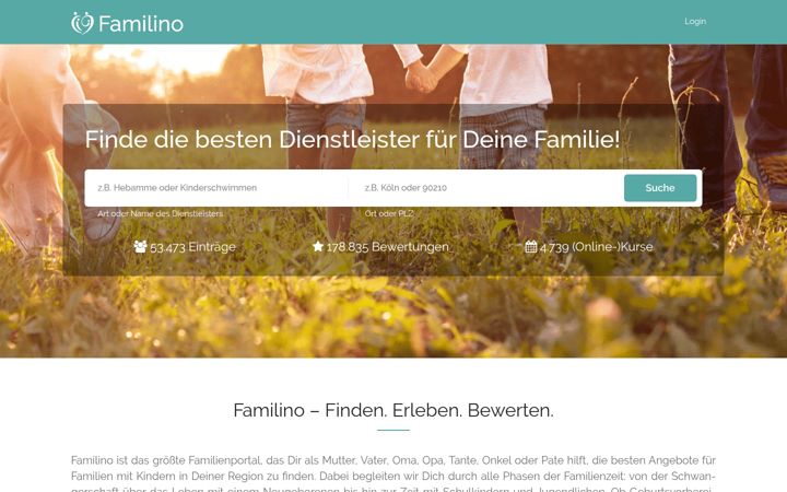 Screenshot of familino.de