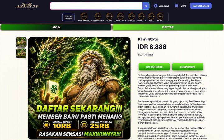 Screenshot of familitoto.org