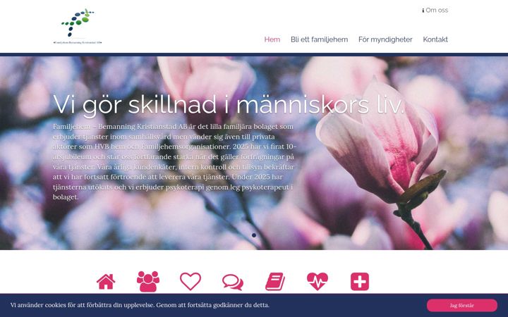 Screenshot of familjehem-bemanning.se