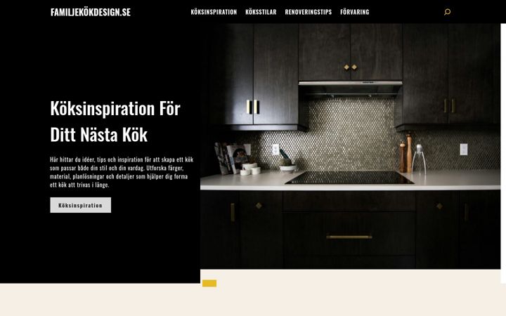 Zrzut ekranu familjekokdesign.se
