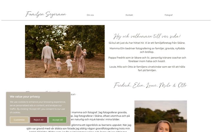 Screenshot of familjensegerman.se