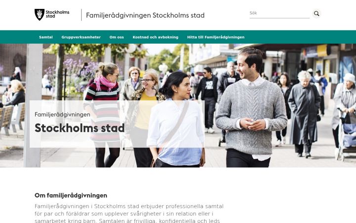 Screenshot of familjeradgivning.stockholm
