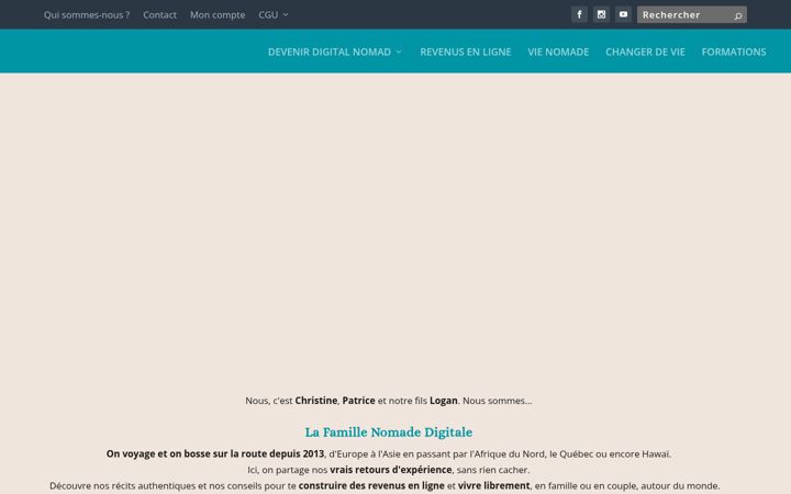 Screenshot of famille-nomade-digitale.com