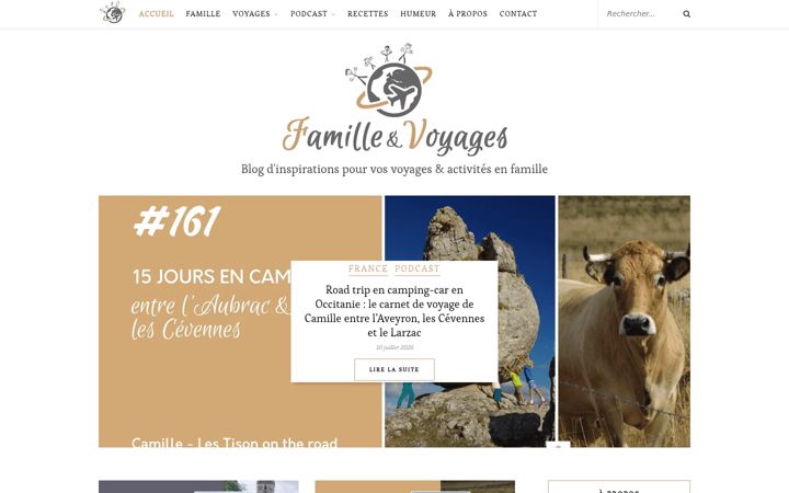 Screenshot of familleetvoyages.com