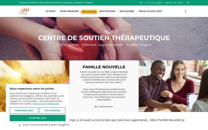 Screenshot of famillenouvelle.org