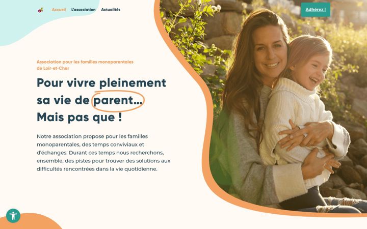Screenshot of famillesmono41.fr