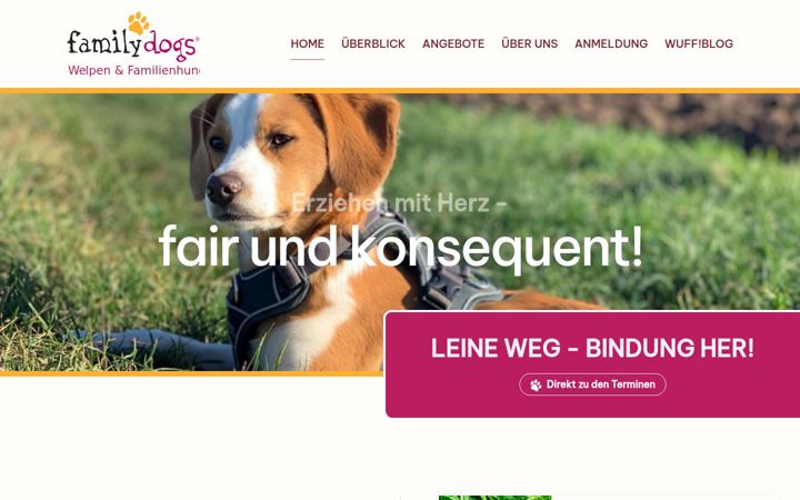 Screenshot of family-dogs.de