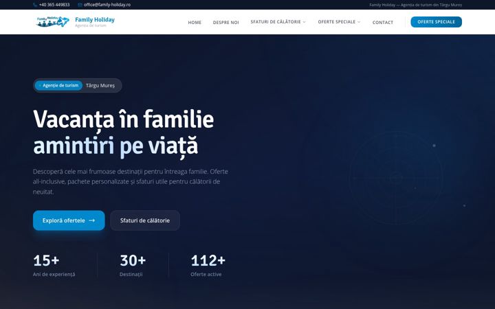 Screenshot of family-holiday.ro