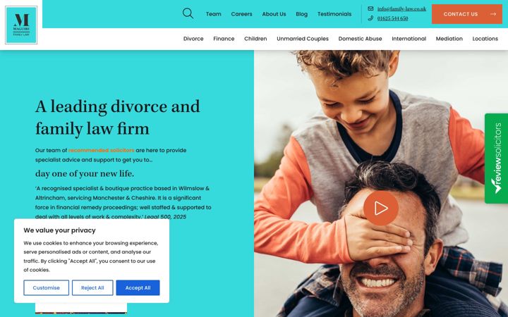 Screenshot of family-law.co.uk