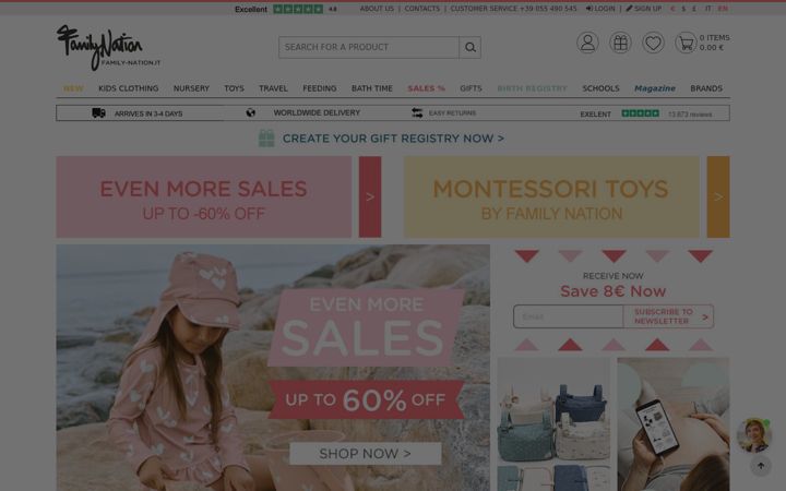 Screenshot of family-nation.com