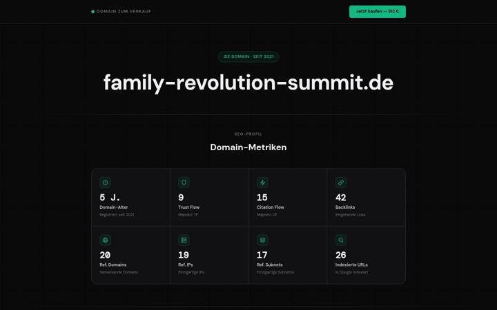 Screenshot of family-revolution-summit.de