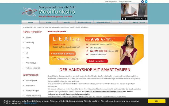 Screenshot of family-technik.com