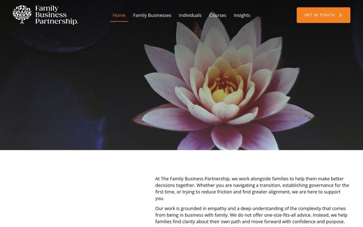Screenshot of familybusinesspartnership.com