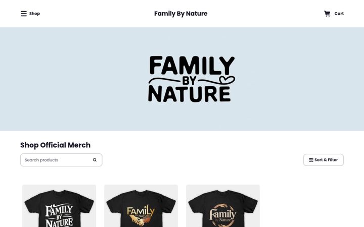 Screenshot of familybynature.com