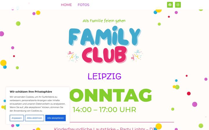 Screenshot of familyclub-party.de