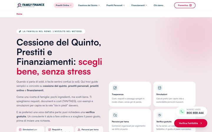 Screenshot of familyfinance.it