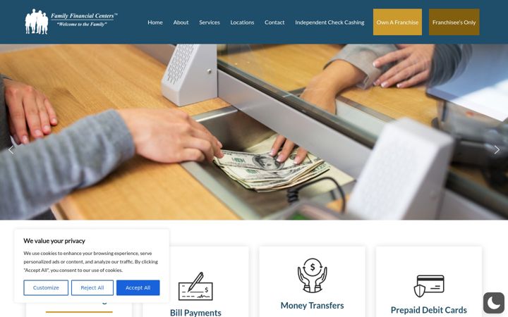 Screenshot of familyfinancialcenters.com