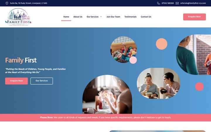 Screenshot of familyfirst-rcs.com
