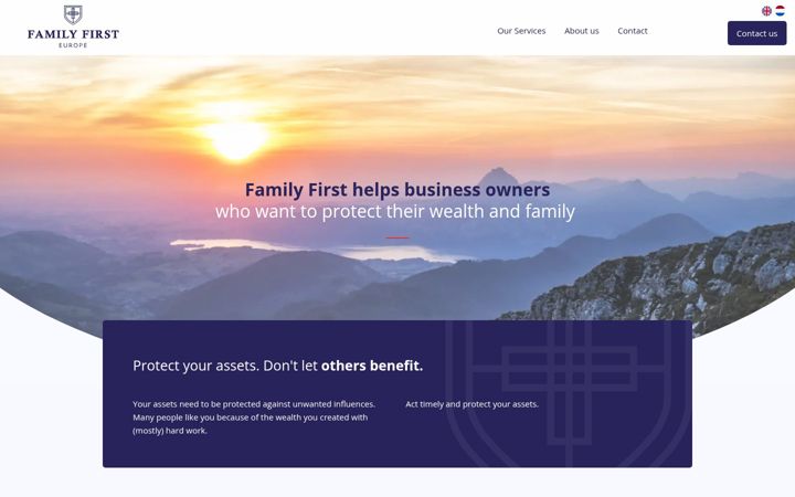 Screenshot of familyfirsteurope.com