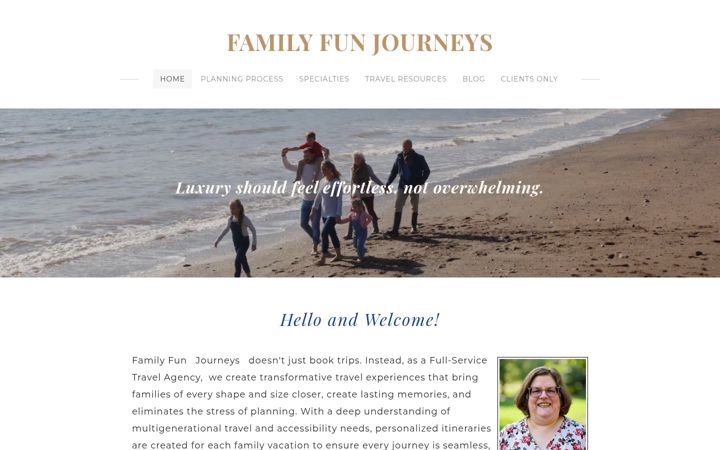 Skjámynd af familyfunjourneys.com