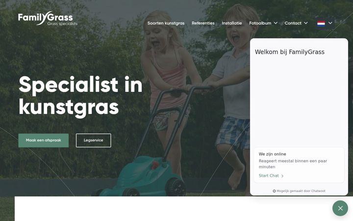 Screenshot of familygrass.nl