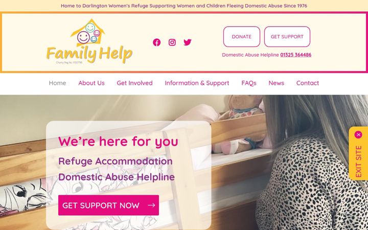 Screenshot of familyhelp.org.uk