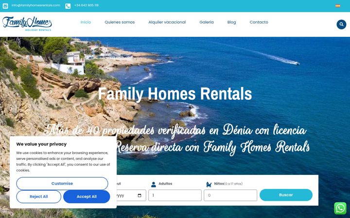 Screenshot of familyhomesrentals.com