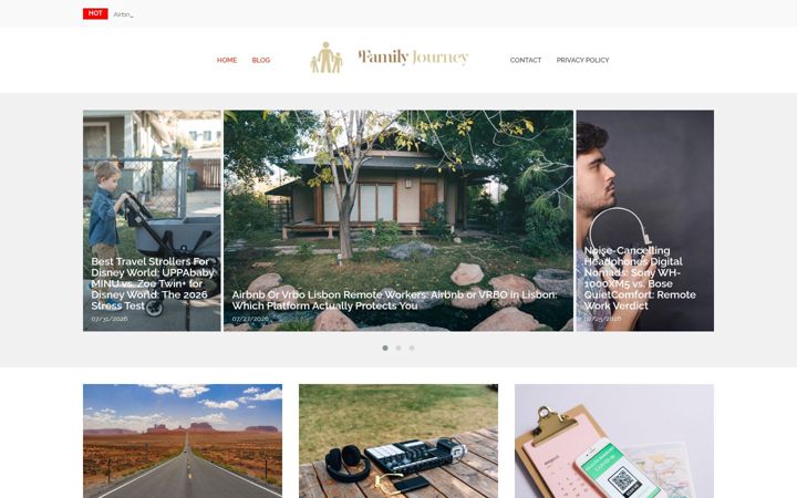 Ekrānuzņēmums no familyjourney.info