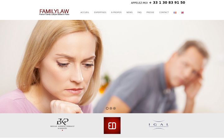 Screenshot of familylaw-int.com