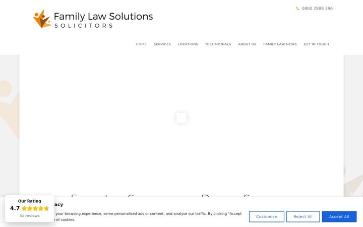 Screenshot of familylaw-solutions.co.uk