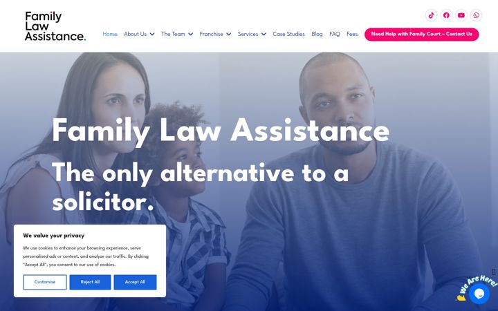Screenshot of familylawassistance.co.uk