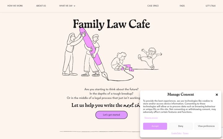 Screenshot of familylawcafe.co.uk
